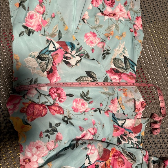 Eliza J Floral Faux Wrap Maxi Dress Sz 12 - Picture 16 of 16